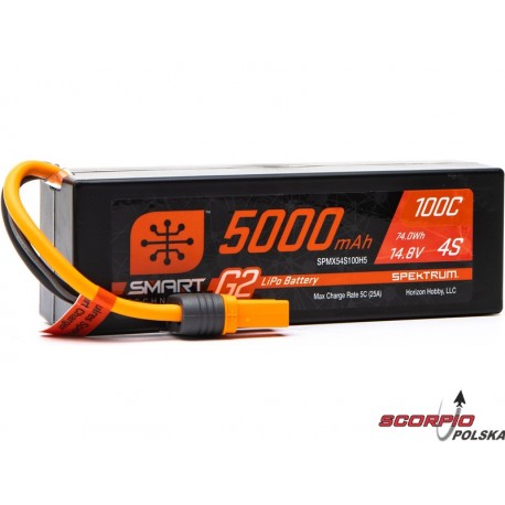 Spektrum Smart G2 LiPol 14.8V 5000mAh 100C HC IC5