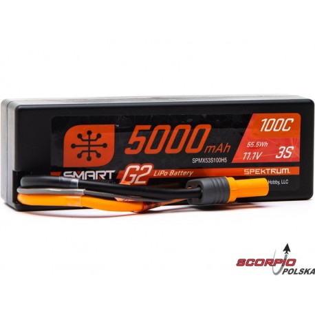 Spektrum Smart G2 LiPol 11.1V 5000mAh 100C HC IC5