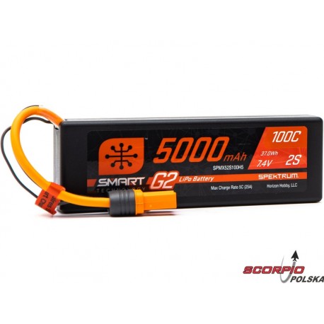 Spektrum Smart G2 LiPol 7.4V 5000mAh 100C HC IC5