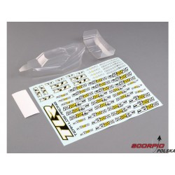 Tlr 22 5.0: Karoseria Niemalowana Ze Skrzydłem