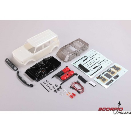 Axial karoseria Ford Bronco biała: SCX24