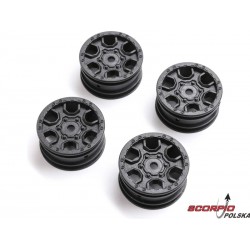 Axial felga 1.0 Ford Bronco czarna (4): SCX24