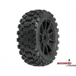 Pro-Line kolo 3.3", opona Badlands MX M2 Buggy, felga Mach 10 H17 czarna (2)