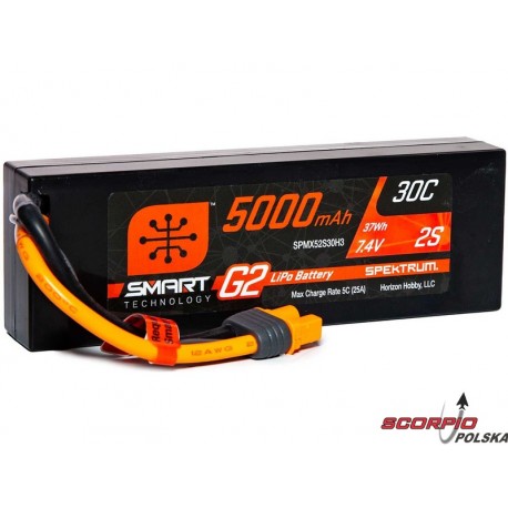 Spektrum Smart G2 LiPol 7.4V 5000mAh 30C HC IC3