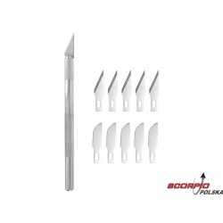 Modelcraft Nóż Modelarski, 10 Ostrzy