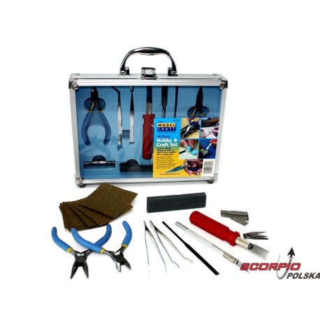 Modelcraft narzędzia dla modelarzy (zestaw 18szt)