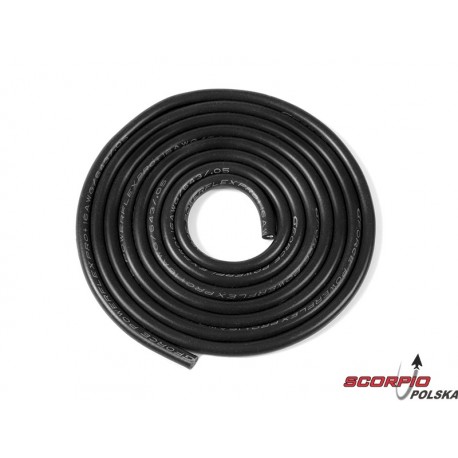 Kabel silikonowy Powerflex 16AWG czarny