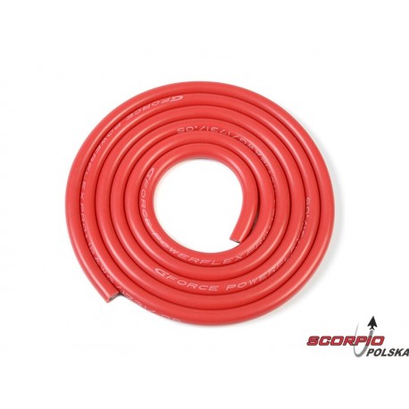Kabel silikonowy Powerflex 12AWG czerwony