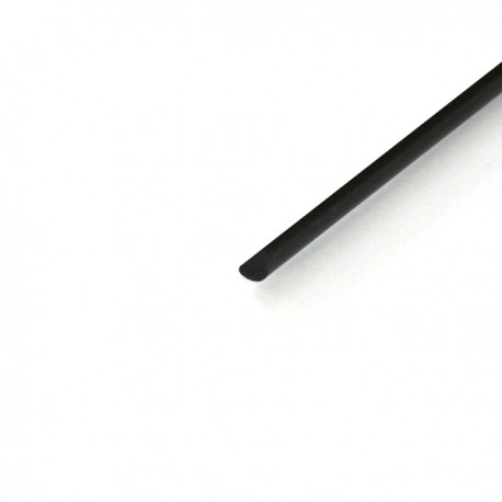 Półokrągły pręt węglowy Ø 3,0x1,5x1000 mm