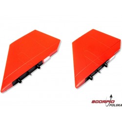 E-flite stateczniki pionowe czerwone: SR-71 Twin 40mm EDF