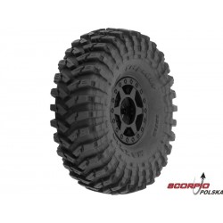 Pro-Line koło z oponą 1:24 Maxxis Trepador 1.0", czarna felga Holocomb H7mm (4)