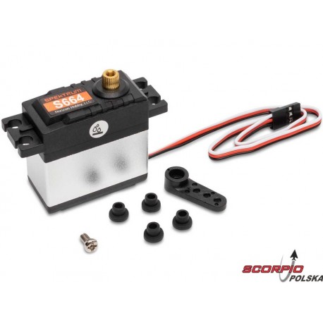 Spektrum serwo S664 wodoodporne, MG, 25T