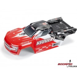 Arrma karoseria czerwona/czarna: Kraton 4x4