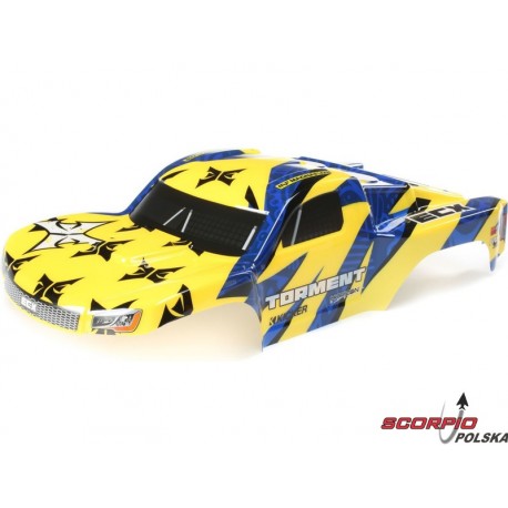 ECX Torment 1:10 2WD - Karoseria żółta/niebieska