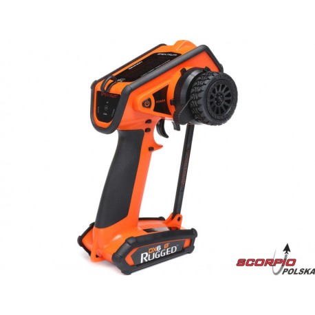 Spektrum DX6 Rugged DSMR pomarańczowy sam nadajnik