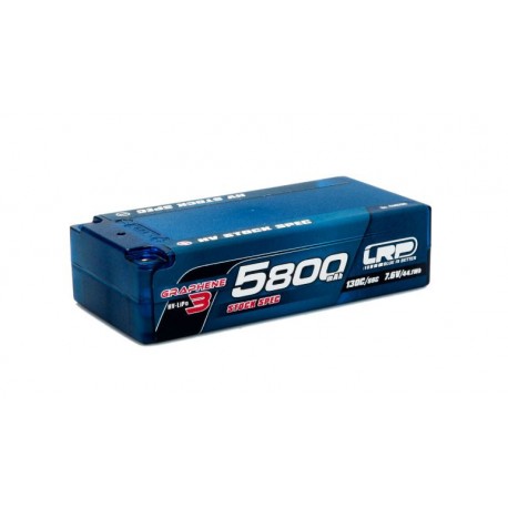5800mAh 7.6V LiPo 130C/65C HardCase HV Shorty Stock Spec Graphene 2