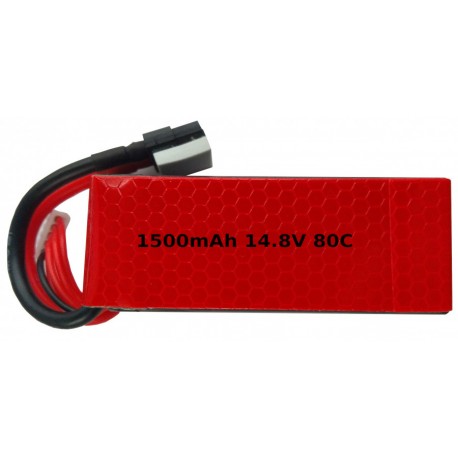 1500mAh 14.8V 80C LiPo XT60