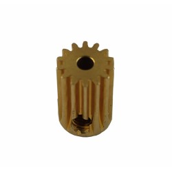 Zębatka mosiężna 14T 0.5M H12, otwór 2.3mm