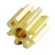 Zębatka mosiężna 8T 0.5M H5, otwór 2.3mm