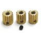 Zębatka mosiężna 8T 0.5M H5, otwór 2.3mm