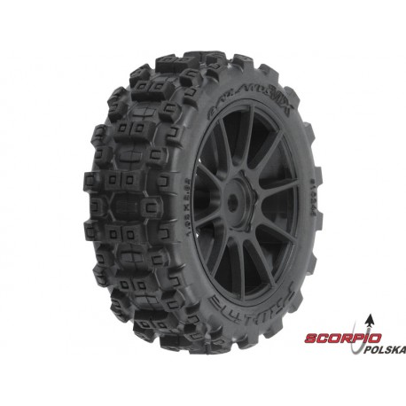 Pro-Line koło 1.9" Badlands MX Buggy, felga czarna Mach-10: Typhon GROM