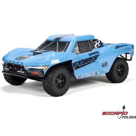 Arrma Fury Mega 550 2WD 1:10 Smart RTR niebieski