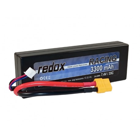 Redox 3300 mAh 7,4V 35C XT-60 Racing Hardcase - pakiet LiPo