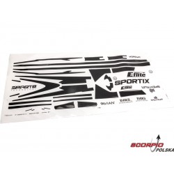 E-flite naklejki: Sportix 1.1m