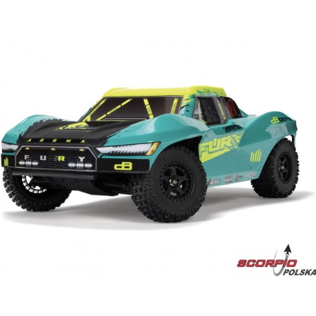 Arrma Fury 223S BLX 2WD 1:10 RTR DSC zielona