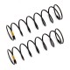 91841 - Rear Shock Springs, Yellow, 2.30 Lb/in, L61 Mm - Team Associated