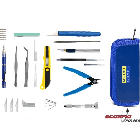 Modelcraft Narzędzia Dla Modelarzy (Zestaw 34Szt)