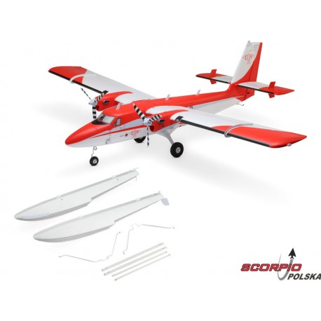 E-Flite Dhc-6 Twin Otter 1.4M As3X+ Safe Select Bnf Basic + Pływaki