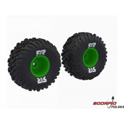 Arrma Koło Dboots Cut Chevron, Felga Zielona (2)