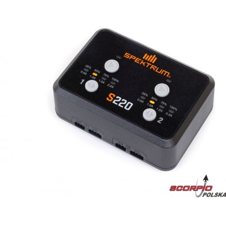 Spektrum Ładowarka S220 Lipol 2X20W Ac
