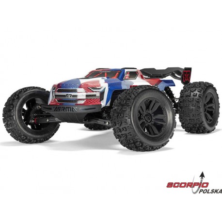 Arrma Kraton 6S V6 Blx 1:8 4Wd Rtr Niebieski/czerwony