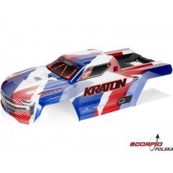 Arrma Karoseria Niebieska/czerwona: Kraton 6S Blx V6