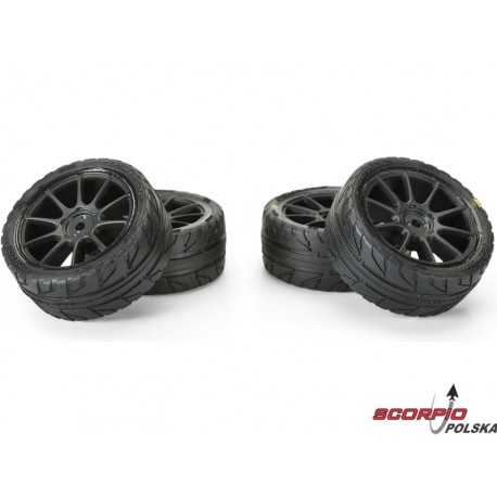 Pro-Line Koło 1:14 Z Oponą Vector, Czarna Felga Velocity H12Mm (4): Typhon Grom