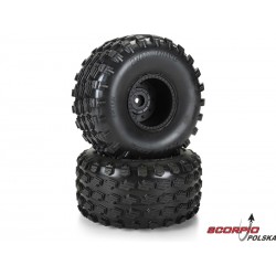 Pro-Line Koło 1:10 Z Oponą Dirt Hawg 2.0 2.6", Czarna Felga Stock (2): Arrma Quake, Gorgon