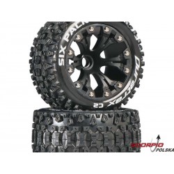 Duratrax Koło Z Oponą Six Pack St 2.8 2Wd Przednie C2 Czarne