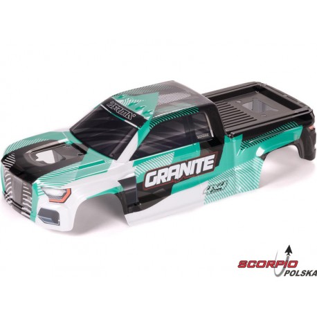 Arrma Karoseria Bezspinkowa Zielona/czarna: Granite