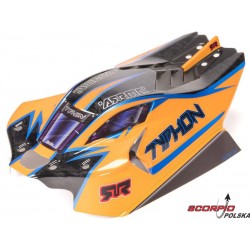Arrma Karoseria Bezspinkowa Typhon 1:8, Pomarańczowa