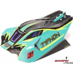 Arrma Karoseria Bezspinkowa Typhon 1:8, Zielona/żółta