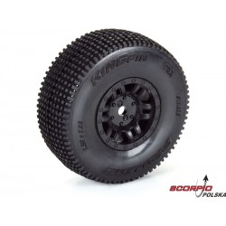 Pro-Line Koło 1:16, Opona King Pin, Felga Czarna H12 Mm (4): Mojave Grom