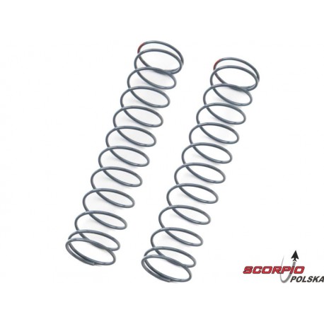 Axial Sprężyna Amortyzatora 13X70 Mm, 1,28 Lbs/cal, Czerwona, Miękka (2)