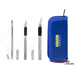 Modelcraft Noże Modelarskie W Etui (Zestaw 18Szt)