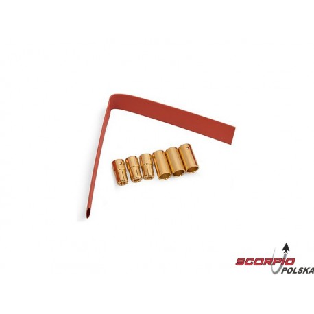 Konektory Złocone 6,5Mm Z Koszulką (3 Pary)