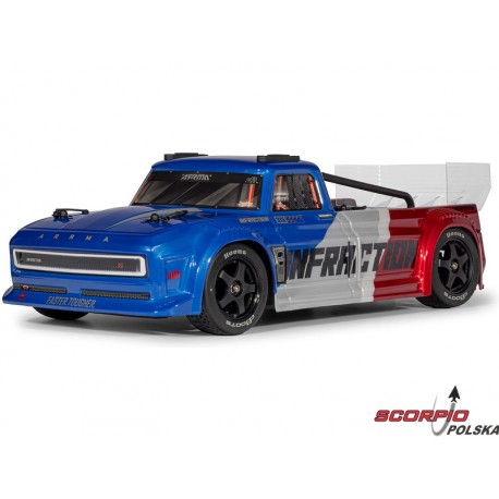 Arrma Infraction 223S Dsc Blx 1:8 Rtr Niebiesko-Czerwony