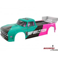 Arrma Karoseria Turkusowo-Różowa: Infraction 4X4 All-Road 3S Blx