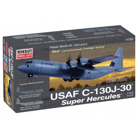 Model plastikowy - Samolot C-130J-30 Super Hercules USAF 1:144 - Minicraft
