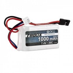 Redox 1000 mAh 7,4V 20C (wtyczka JR) - pakiet LiPo